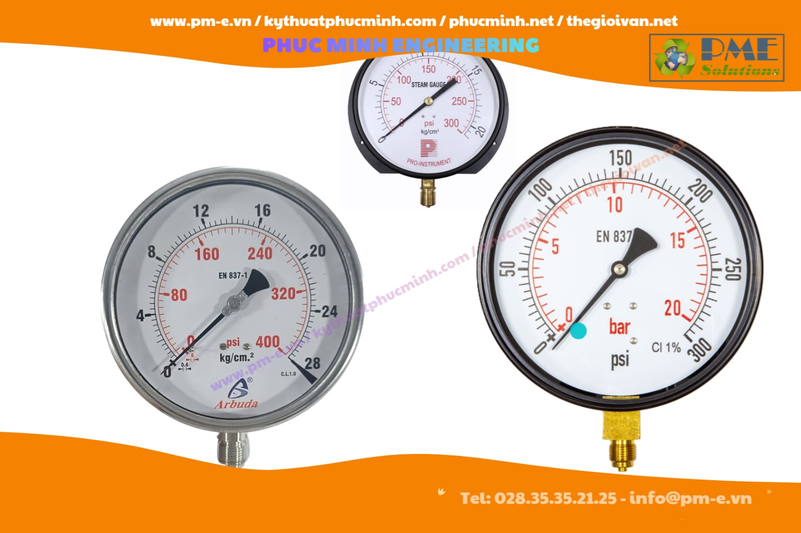 Steam Pressure Gauge
