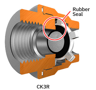 CK3R has a rubber seal.