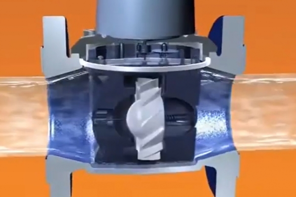 Water flow meter operation of ZENNER