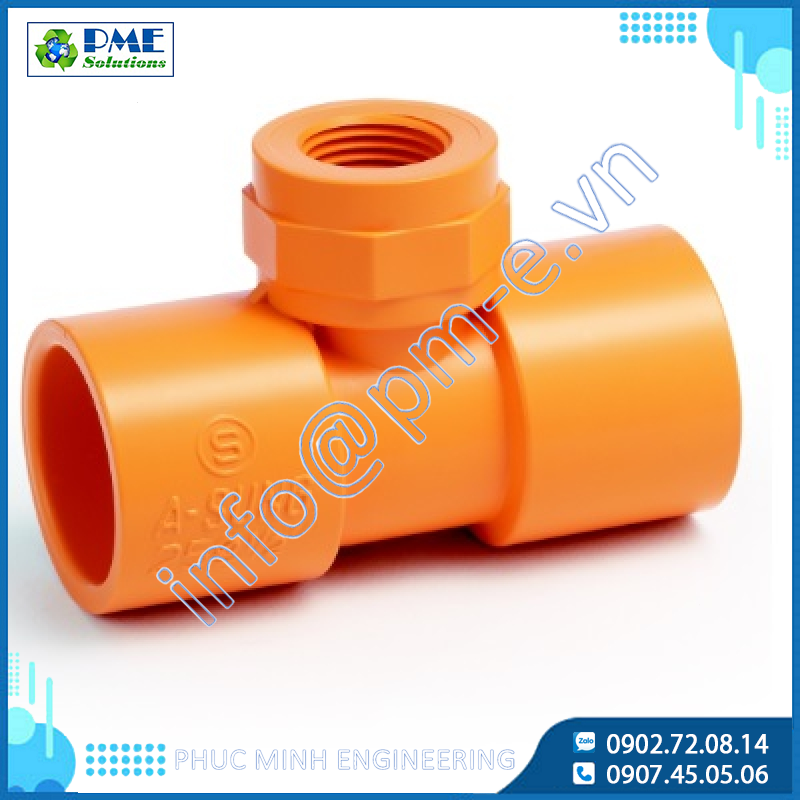 TEE REDUCER THREADED - Fire Sprinkler System CPVC Fitting