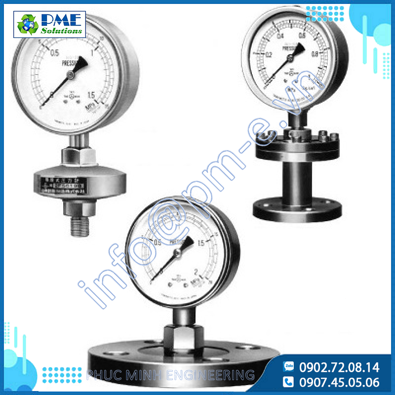 Đồng Hồ Đo Áp Suất Dạng Màng