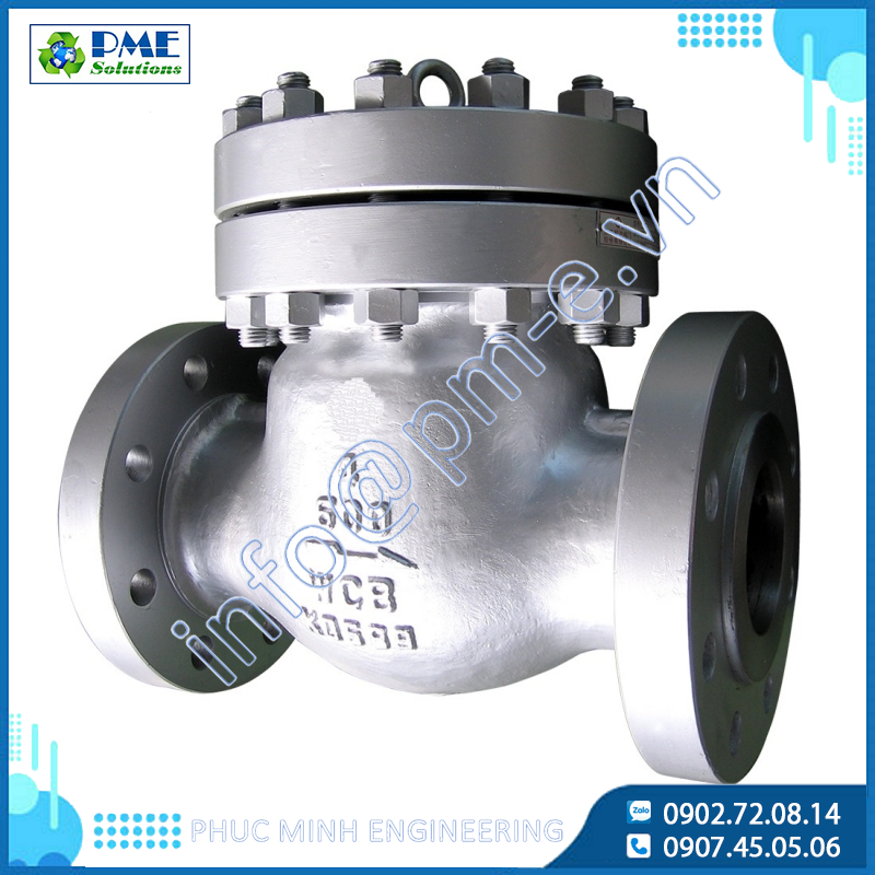 Van một chiều lá lật bằng thép đúc WCB