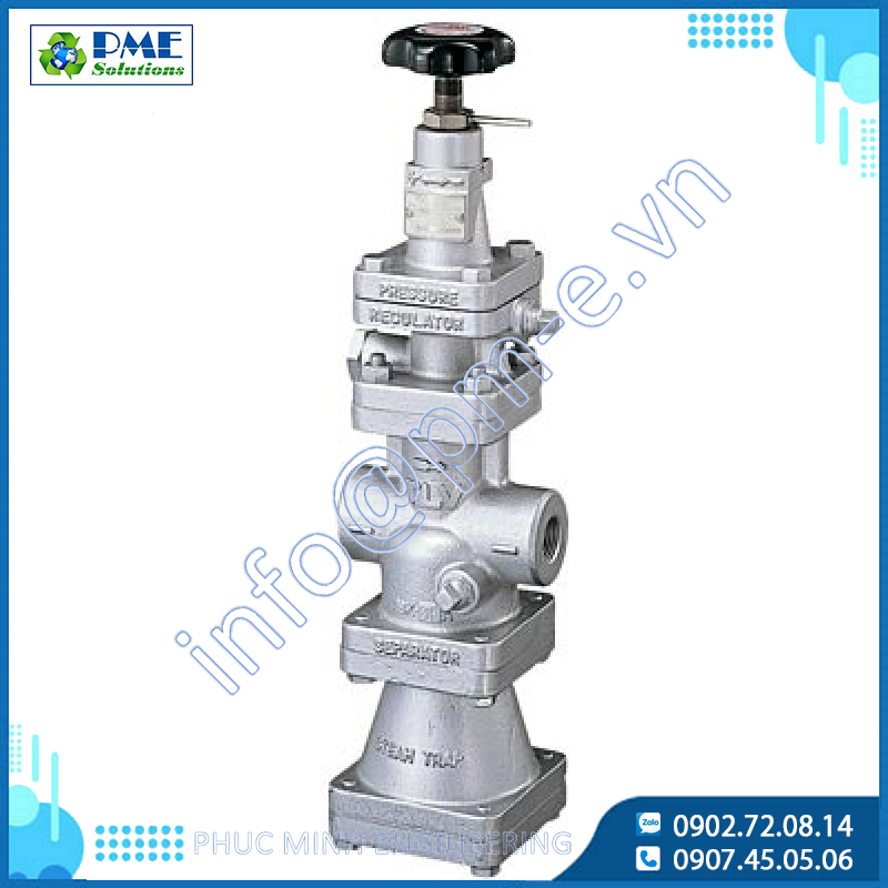 S-COS-16 - Van giảm áp nhỏ gọn cho hơi nước (có bộ tách & bẫy tích hợp)