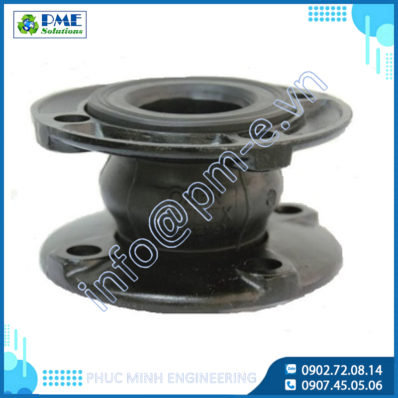 10flex - Khớp nối cao su 1 bầu nối bích gang JIS10K
