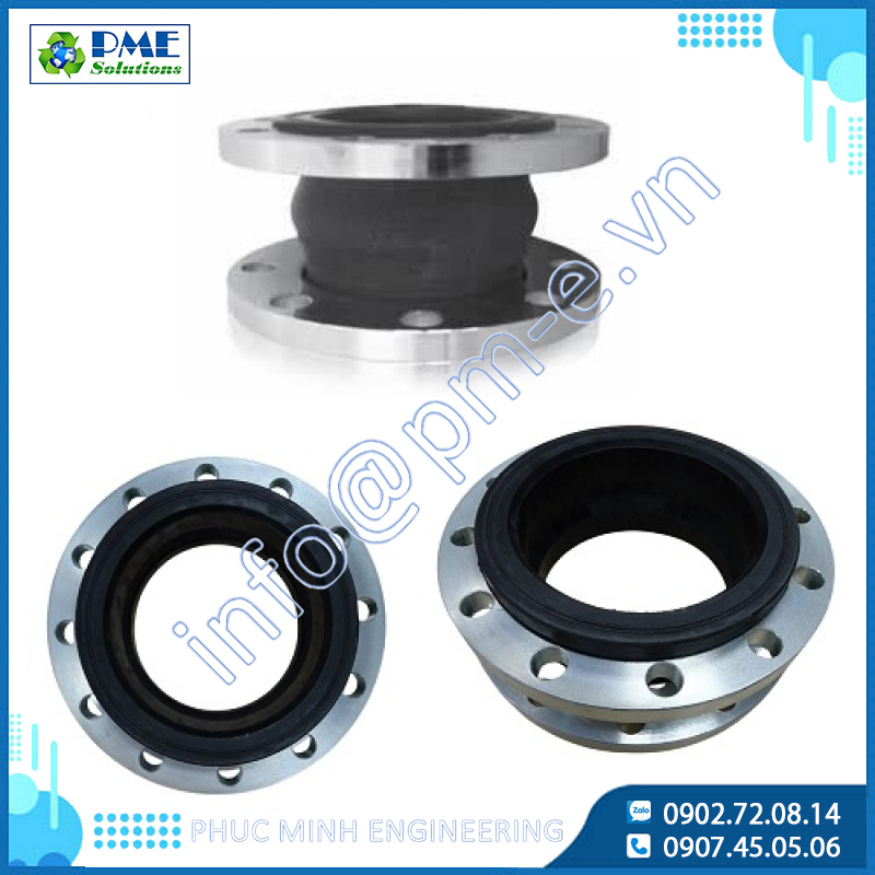 10flex - Khớp nối cao su 1 bầu nối bích thép SS400 JIS10K