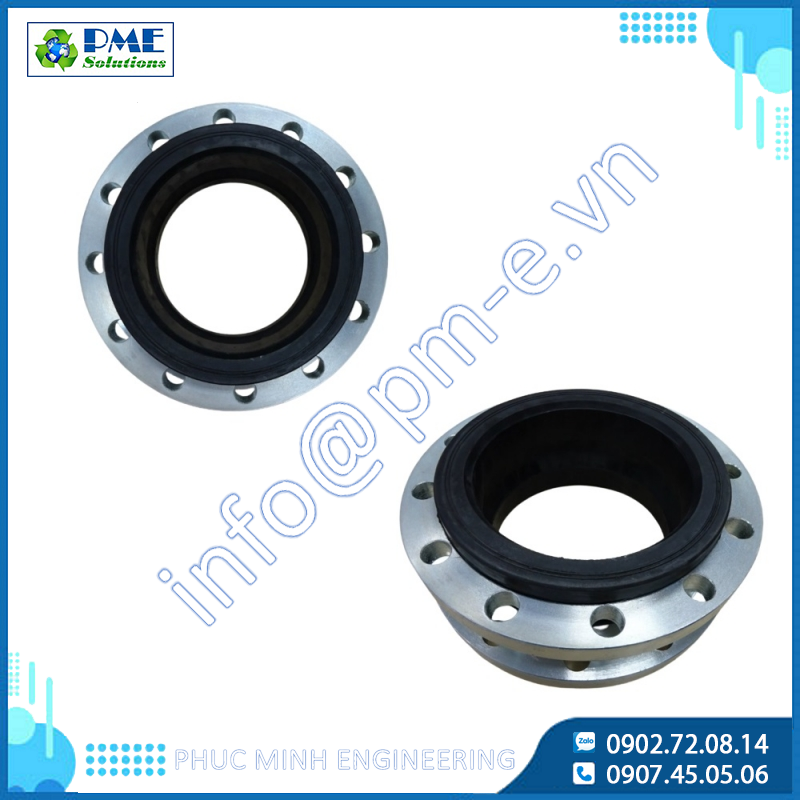 10flex - Khớp nối cao su 1 bầu nối bích thép SS400 PN16