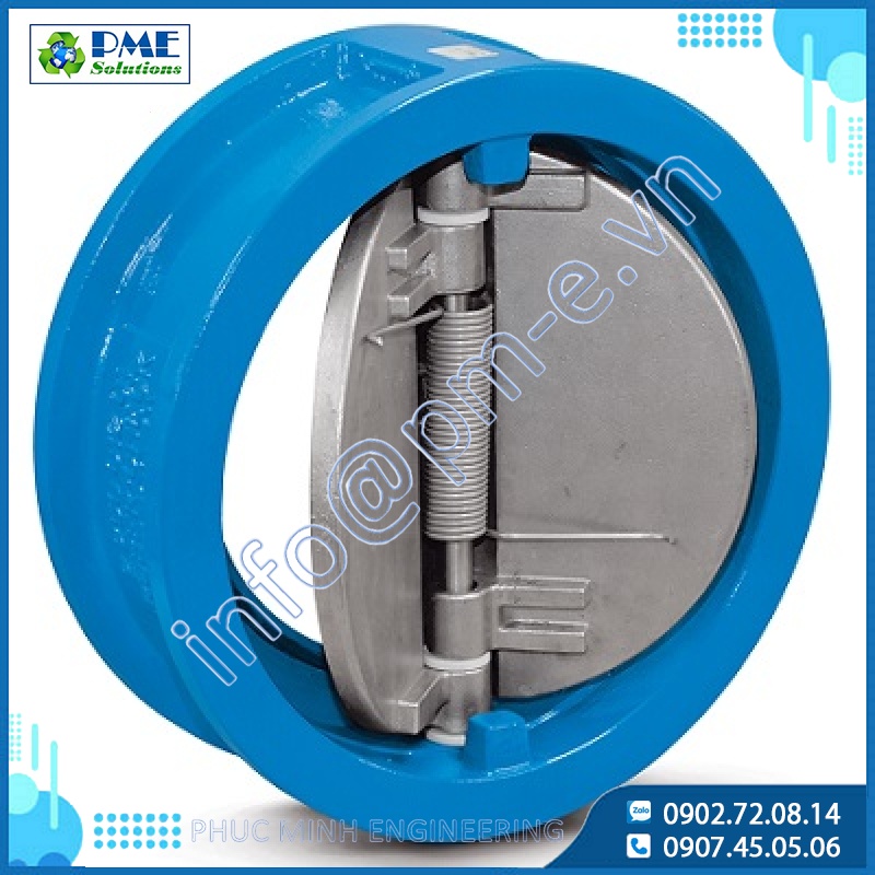 CDCV-W (304-PN16) - Van một chiều cánh bướm gang xám đĩa inox 304