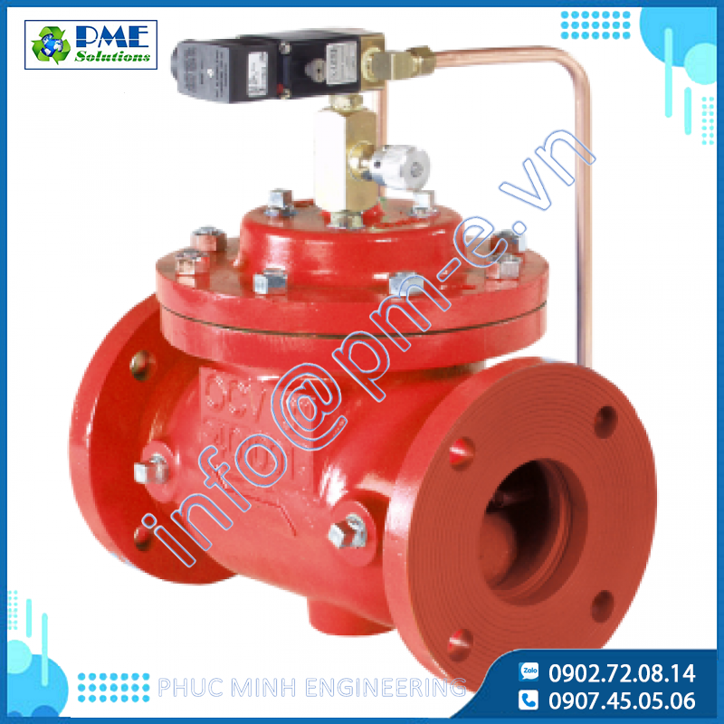 115-1DV - Van xả tràn Deluge kích hoạt bằng điện