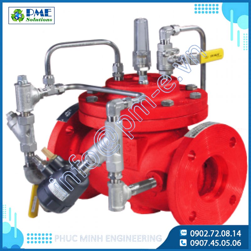 116FC - Van xả tràn Deluge kích hoạt bằng khí nén