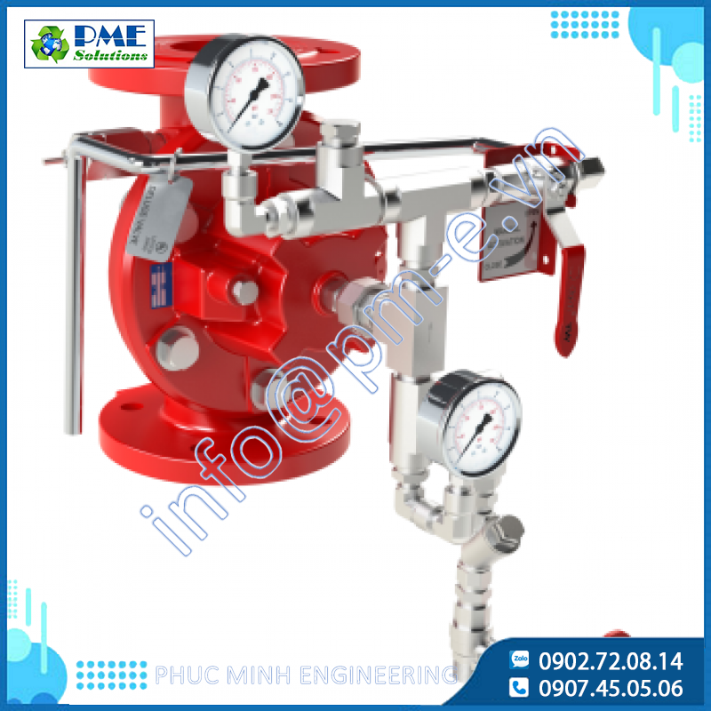 68 DEHM - Van xả tràn Deluge kích hoạt bằng khí nén