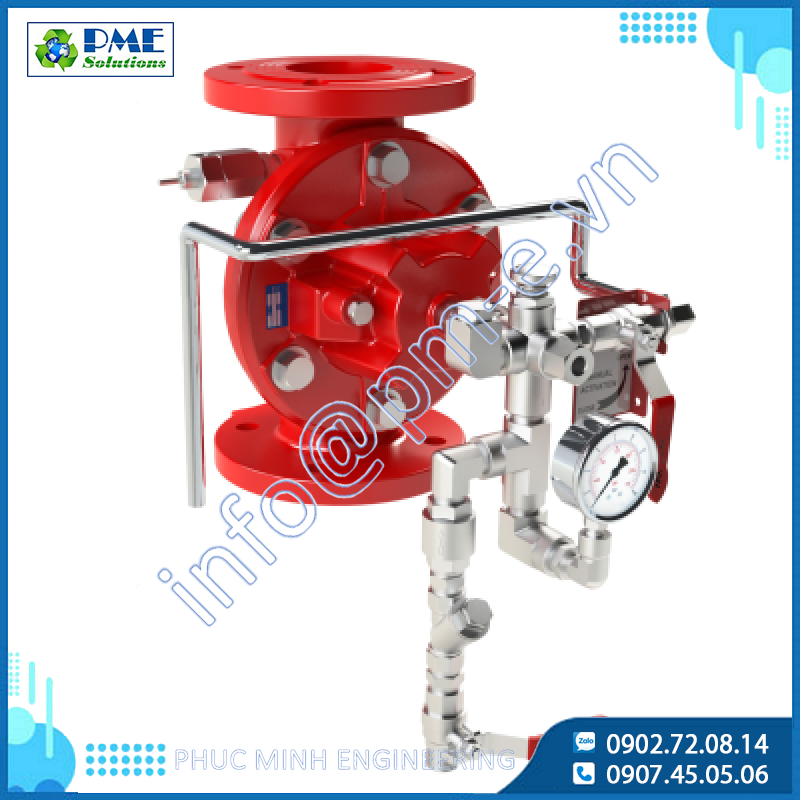 68 DEHM-MR - Van xả tràn Deluge được kích hoạt bằng thủy lực, Đặt lại thủ công.