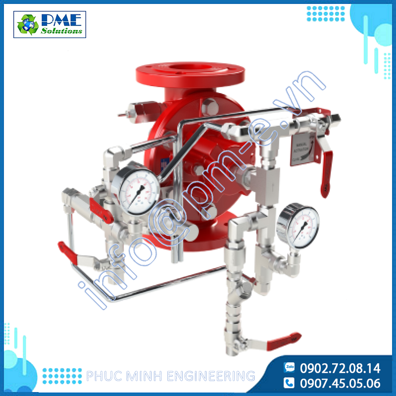 68 DEHRV - Van xả tràn chống cột nước, được kích hoạt bằng thủy lực