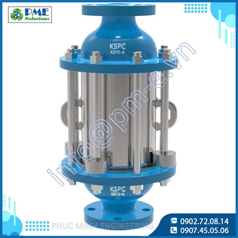 KSFD-A TYPE - Deflagration Proof In-Line Flame Arrester KSPC