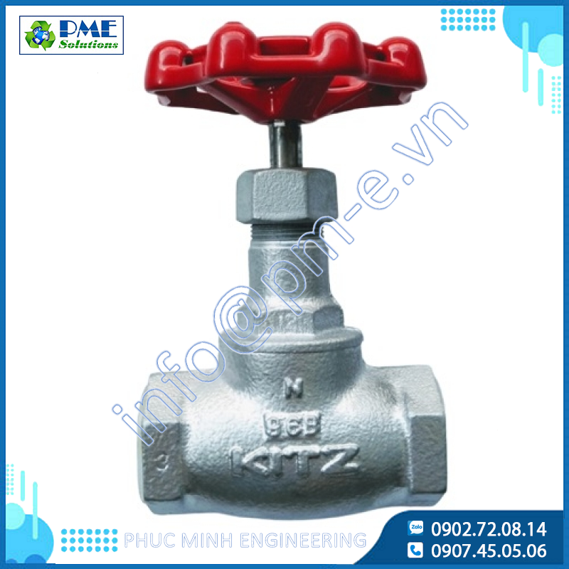 10SJ-Van cầu gang Kitz nối ren BSPT/PT 10K