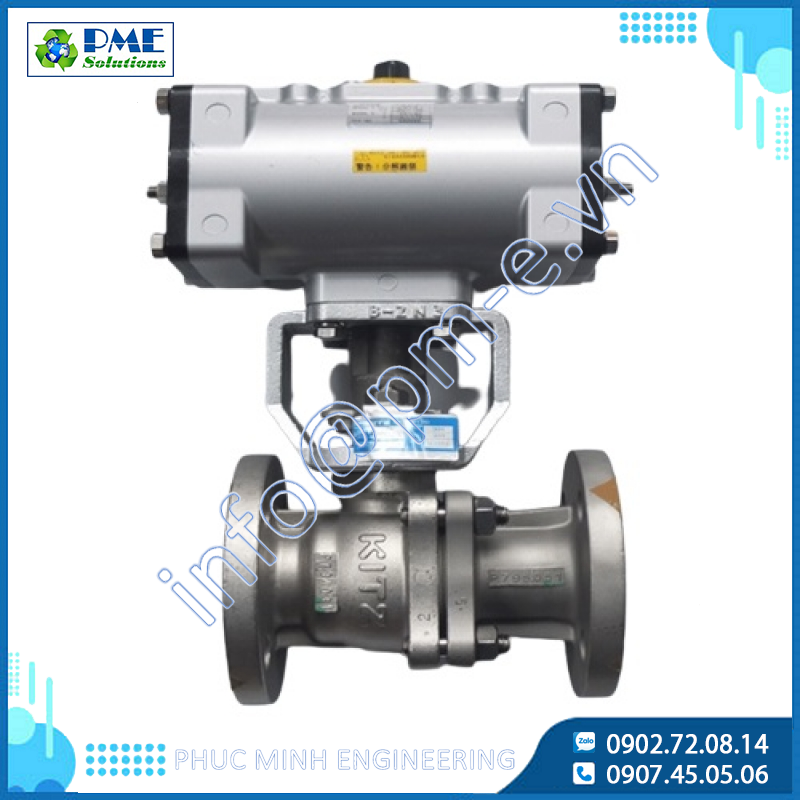 FA-10UTB-Van bi điều khiển khí nén inox Kitz bích JIS10K