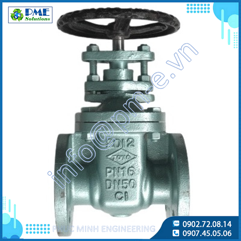 501B-Van cửa gang PN16 Toyo