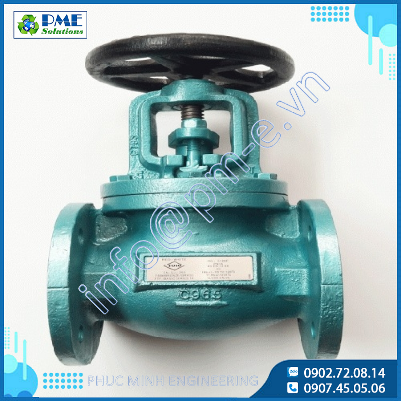 510AF-Van cầu gang Toyo nối bích PN16