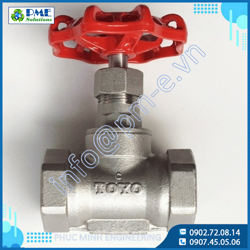 800-Van cầu Inox Toyo nối ren BSPT 10K