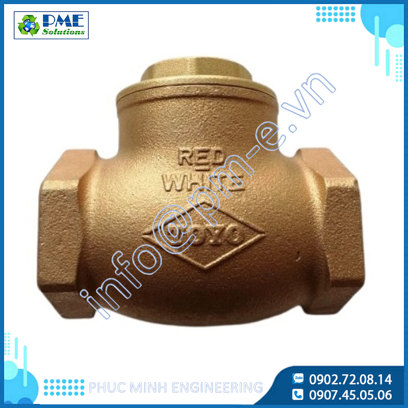 234-Van một chiều dạng lá lật Toyo nối ren BSPT