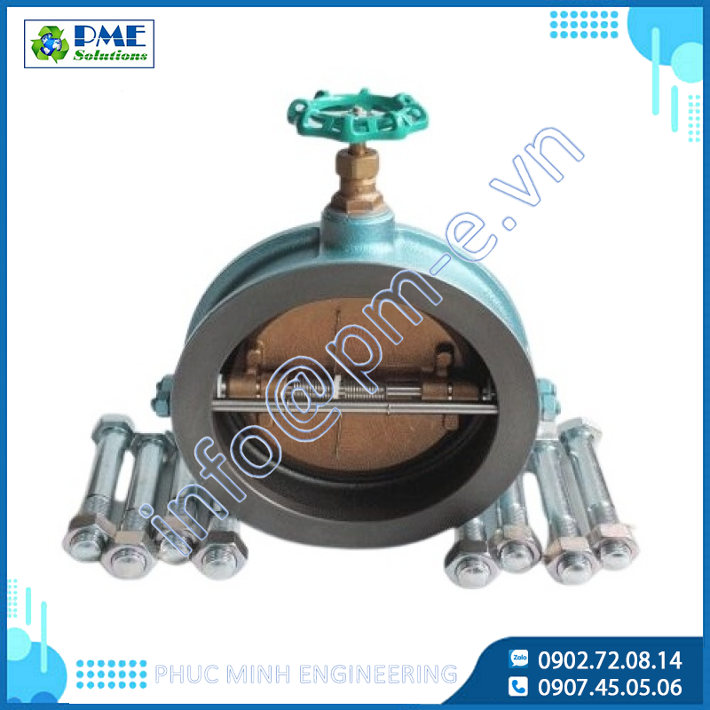 440-Van một chiều cánh bướm (Dual Plate) Toyo nối wafer JIS10K