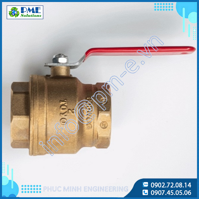 5044A-Van bi đồng thau Toyo Class 600 nối ren NPT