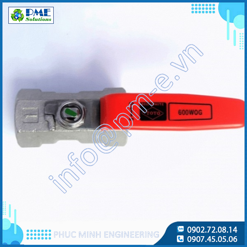 3550-Van bi inox Toyo Class 600 nối ren BSPT
