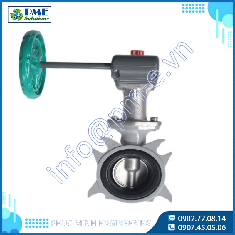550GA-Van Bướm Nhôm Toyo Nối Wafer Tay quay