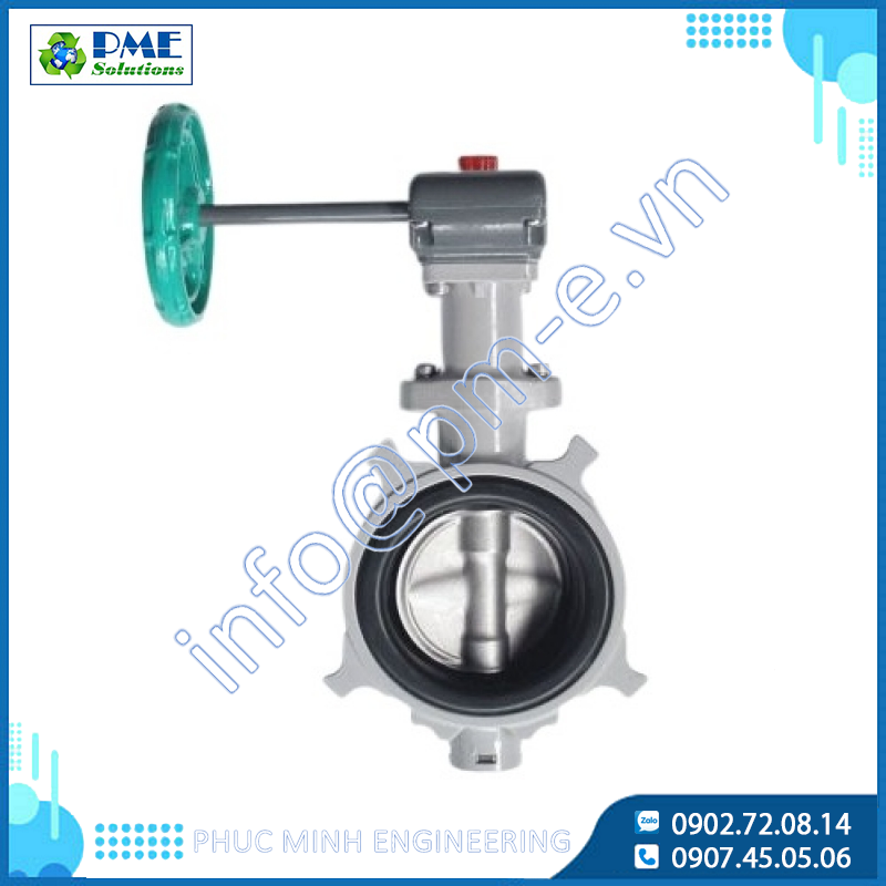 552-UEG-Van Bướm Nhôm Toyo Nối Wafer Tay quay