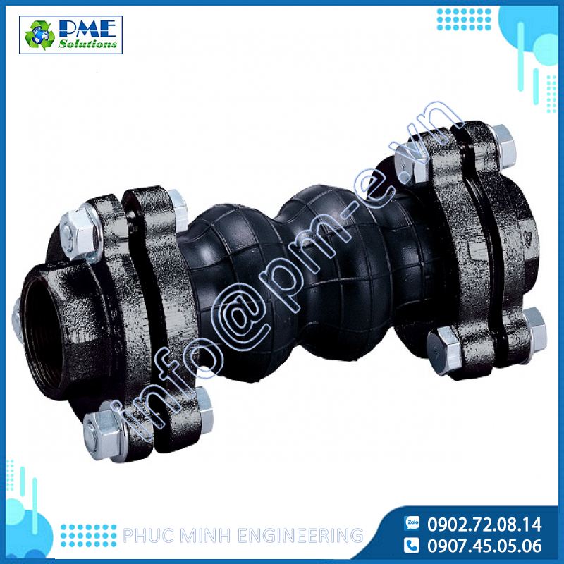 TWINFLEX* - Khớp nối cao su nối ren BSPT Tozen