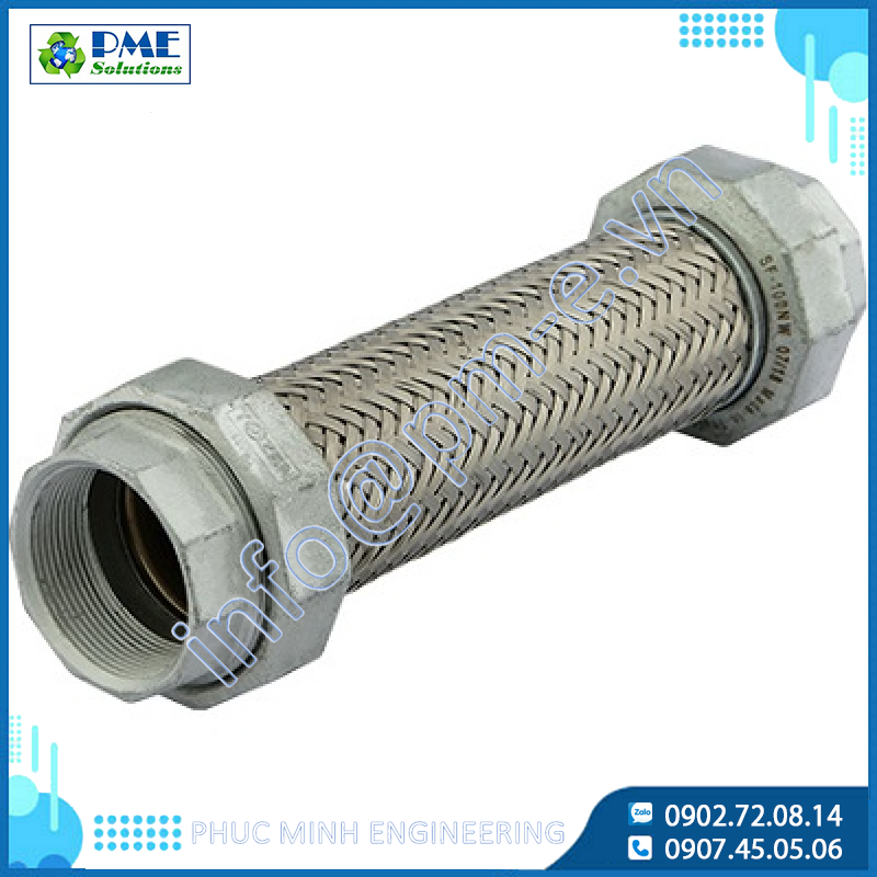 SF-100NW - Khớp nối mềm inox nối ren BSPT Tozen