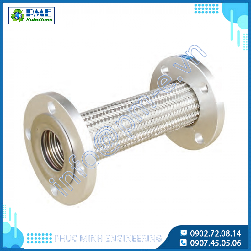 SF-6726 (L300mm) - Khớp nối mềm inox nối bích PN16 Tozen