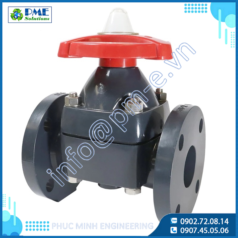 V14MHUTF1-Van Màng UPVC Nối Bích JIS10K ASAHI