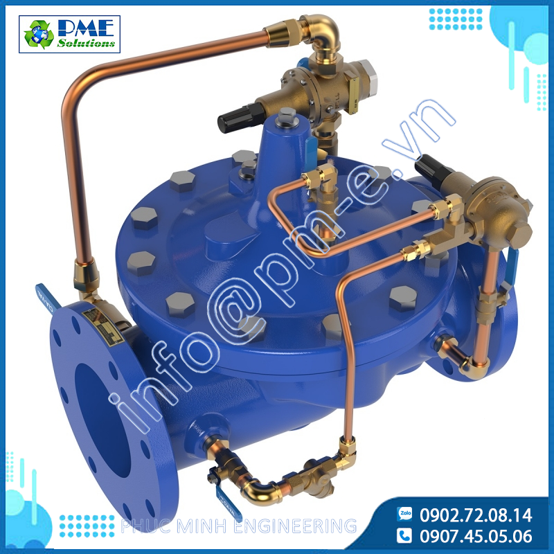 90-48 & 690-48 - Van giảm áp Cla-Val với đường tránh dòng chảy thấp