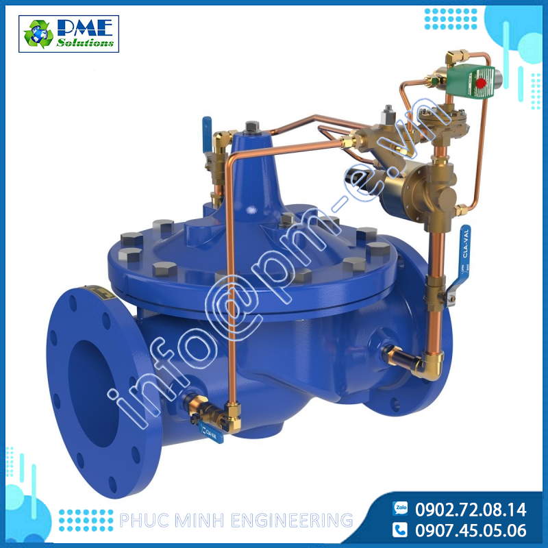 58-01 & 658-01 - Van ngắt áp suất ngược và điện từ Cla-Val