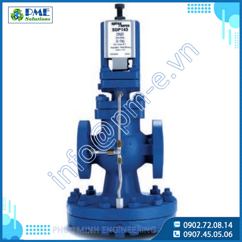 Van điều khiển áp suất sơ cấp Spirax Sarco Surplussing valves - Pilot operated SDP
