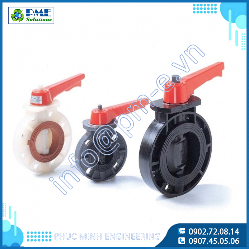 UPVC/CPVC/PP/PVDF Butterfly Valve HERSHEY VP810