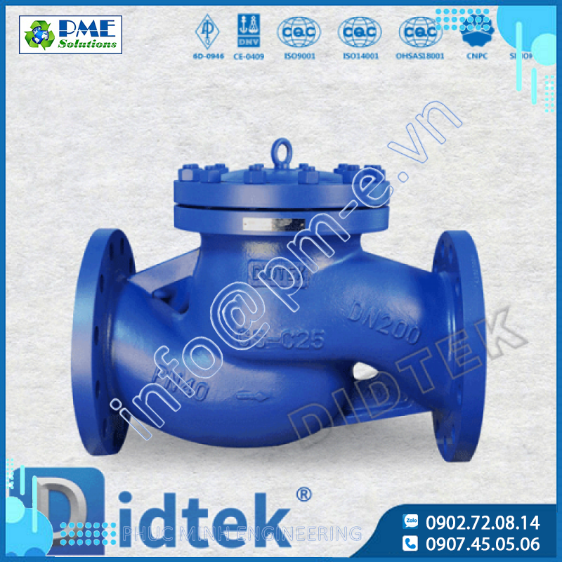 Van một chiều dạng nâng chuẩn DIN Didtek
