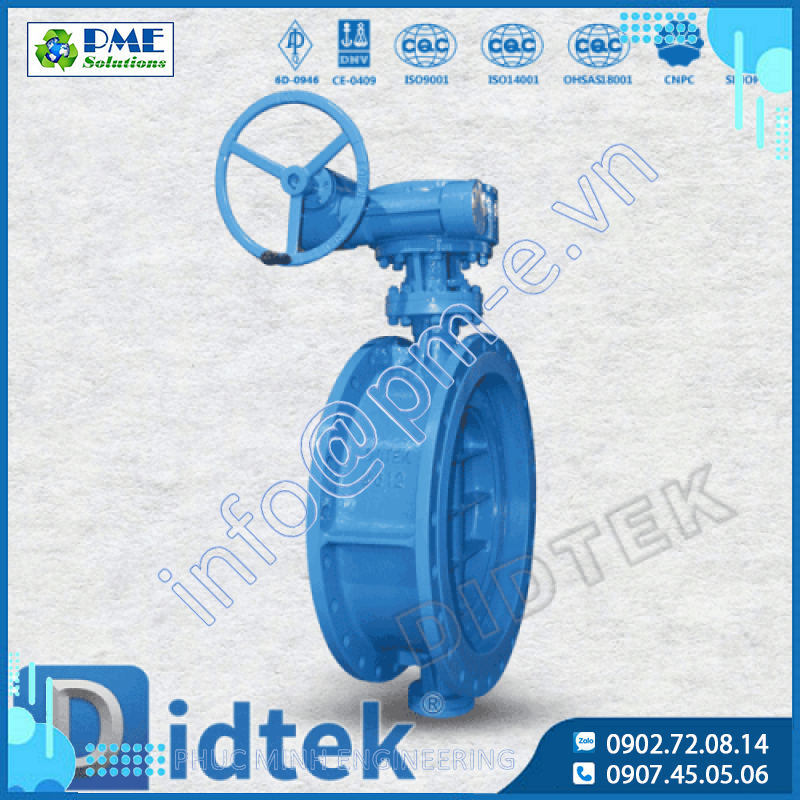 Didtek DIN Triple Offset Flange Butterfly Valves