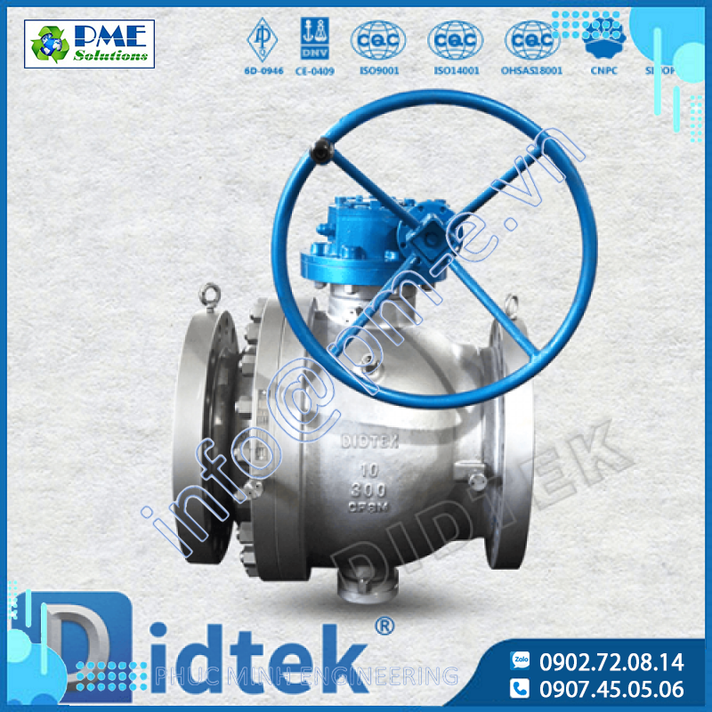 Van bi đúc dạng Trunnion Didtek