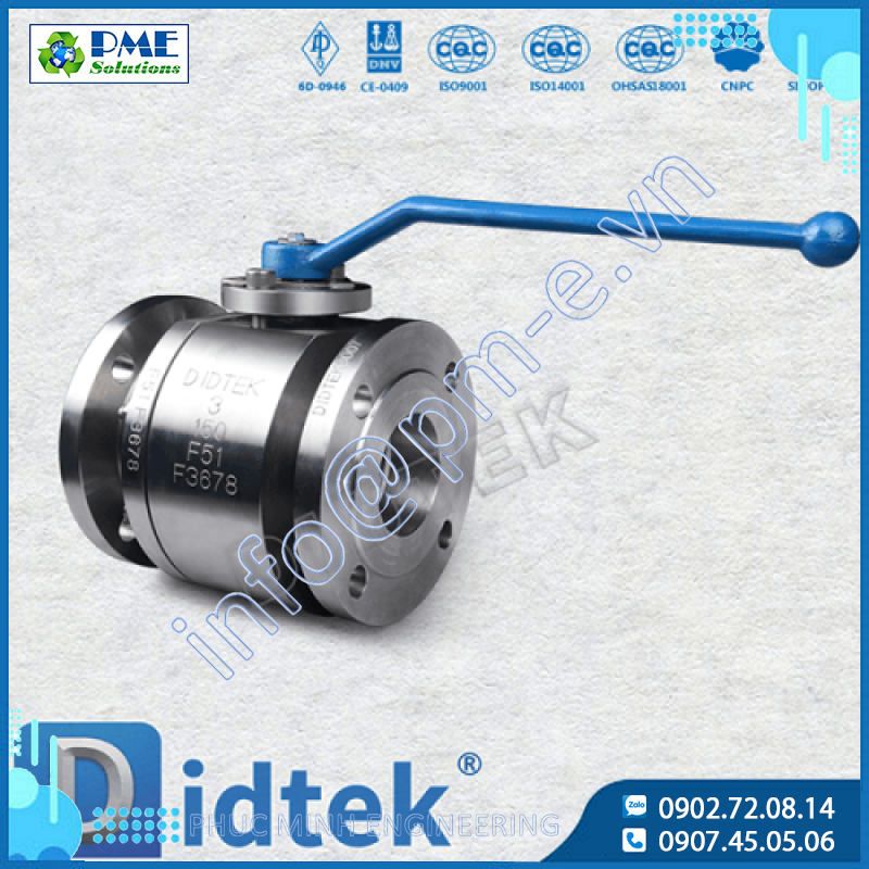 Van bi thép ren dạng Floating hiệu Didtek