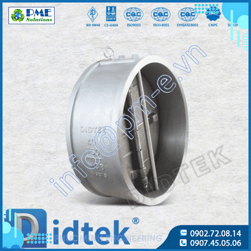 Van một chiều cánh bướm dạng Wafer hiệu Didtek