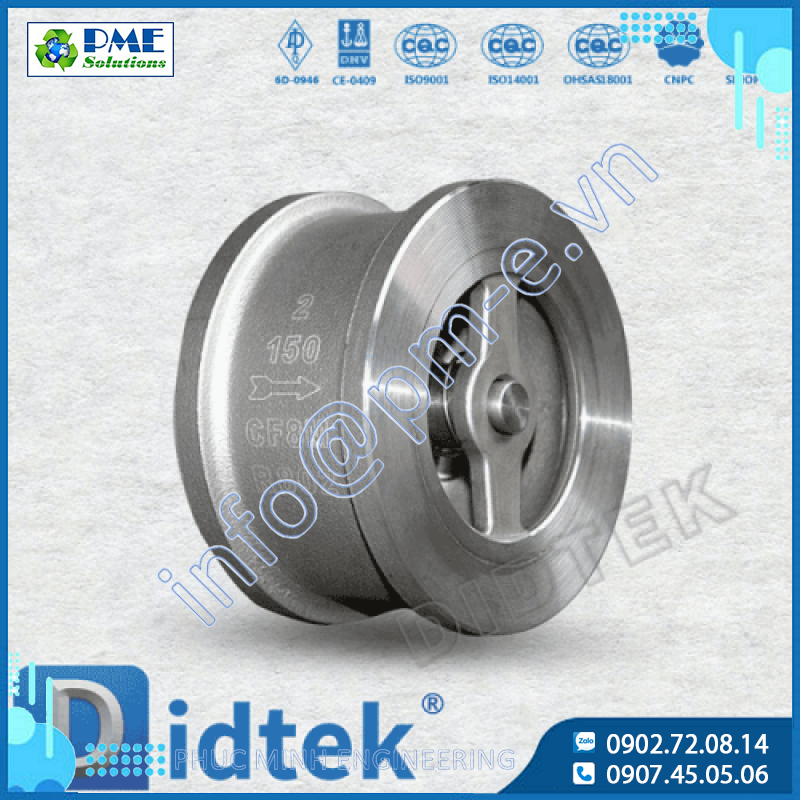 Van một chiều dạng nâng Lift check hiệu Didtek