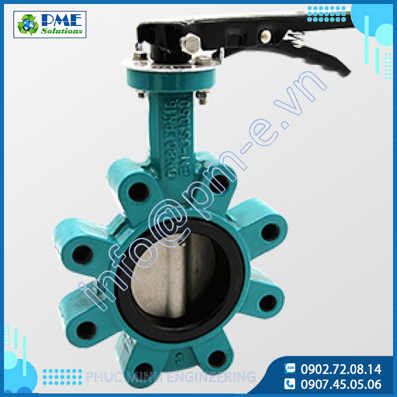 Lug type resilient seated butterfly valve B15L Jaki