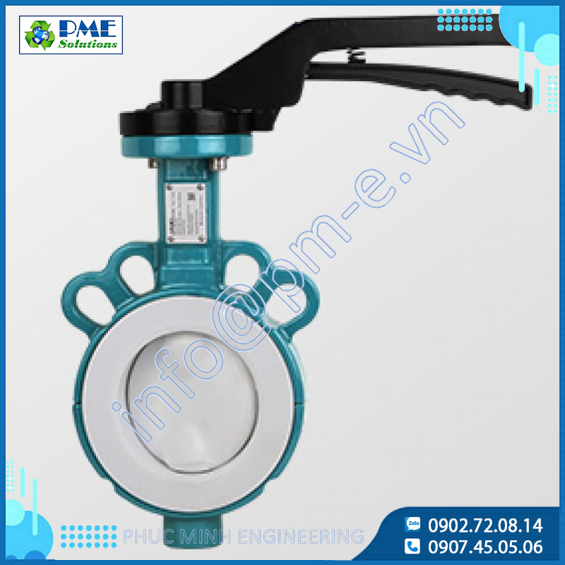 PTFE lined butterfly valve 114W Jaki