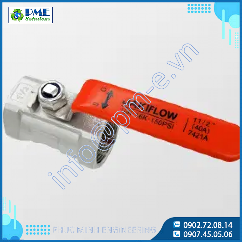 1PC Stainless Steel Thread Ball Valve 7421A / 7421B Jaki