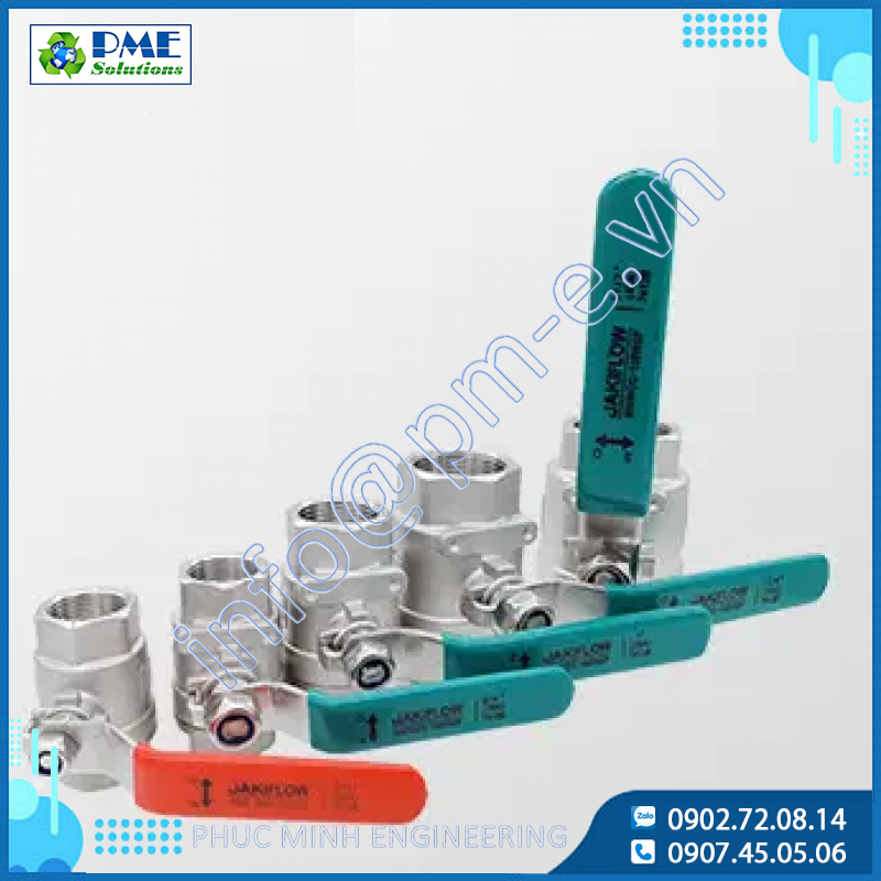 2PC Stainless Steel Thread Ball Valve 7412A / 7412B Jaki