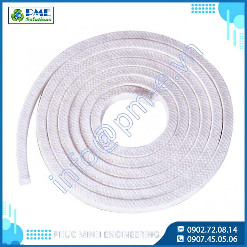 Wj 4130 - Sợi tết chèn bôi trơn PTFE - WOOJU GASPACK - Hàn Quốc