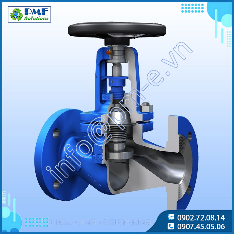 ETM Armaturen Bellows Globe Valve