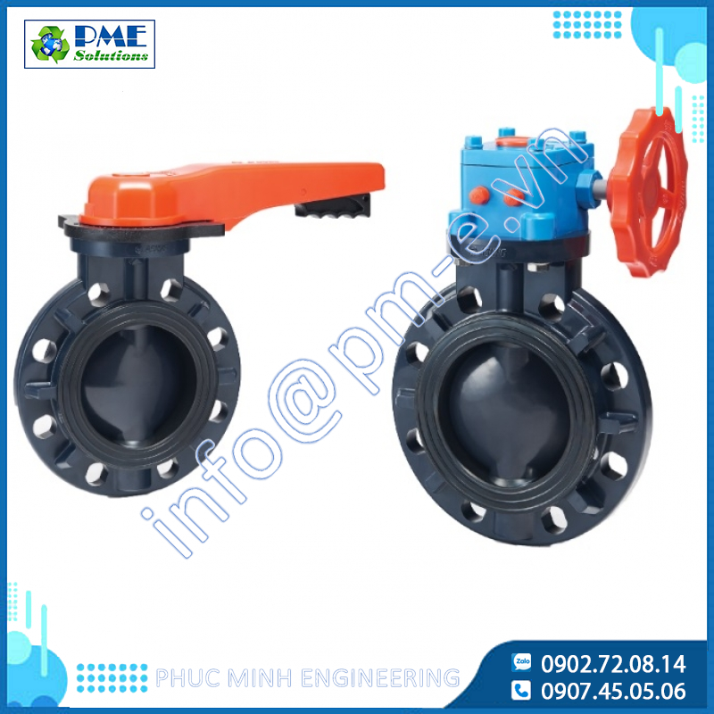 Van bướm PVC sạch
