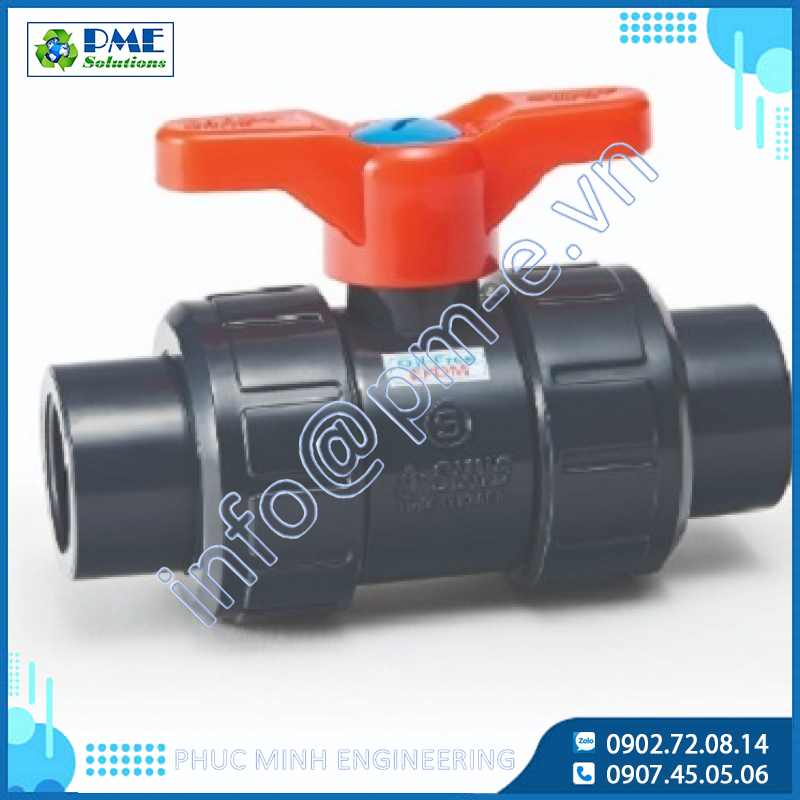 Van bi rắc co PVC sạch Asung